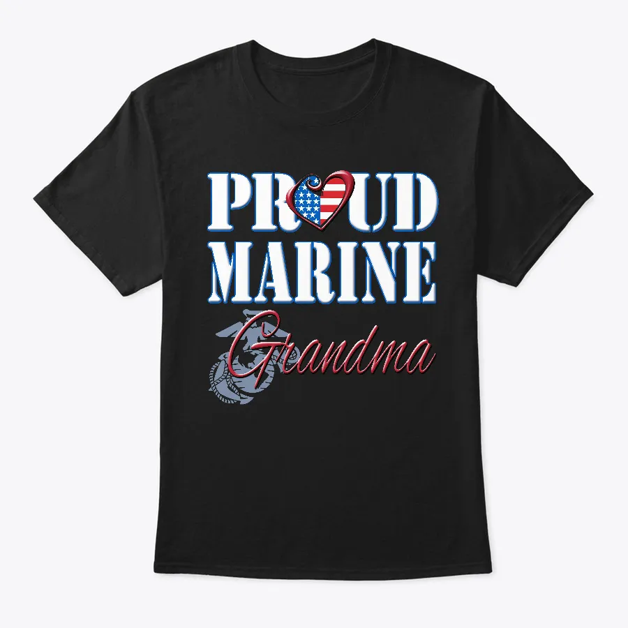 Proud Marine Grandma Usa Military Women t-shirt