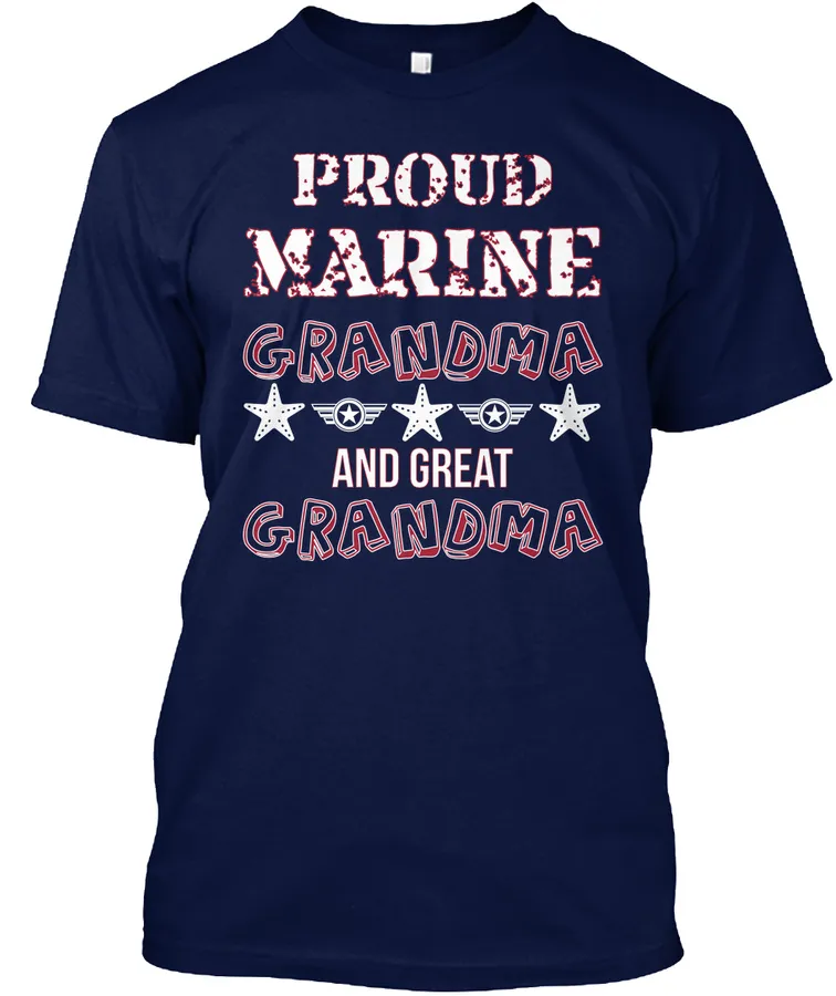 Proud Marine Grandma And Great Grandma t-shirt