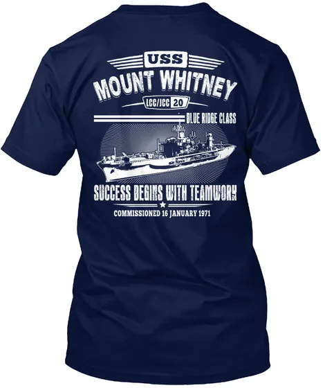 "Uss Mount Whitney Tshirt"