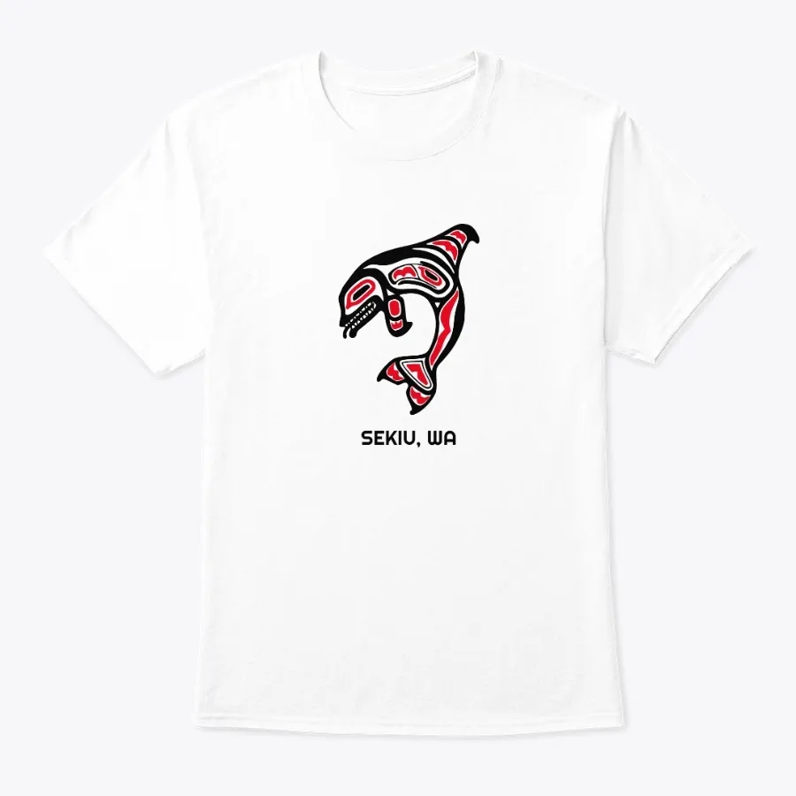 "Sekiu Washington Orca Killer Whale - Names t-shirt"