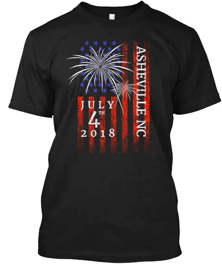"Asheville North Carolina 4th Of July - Names t-shirt"