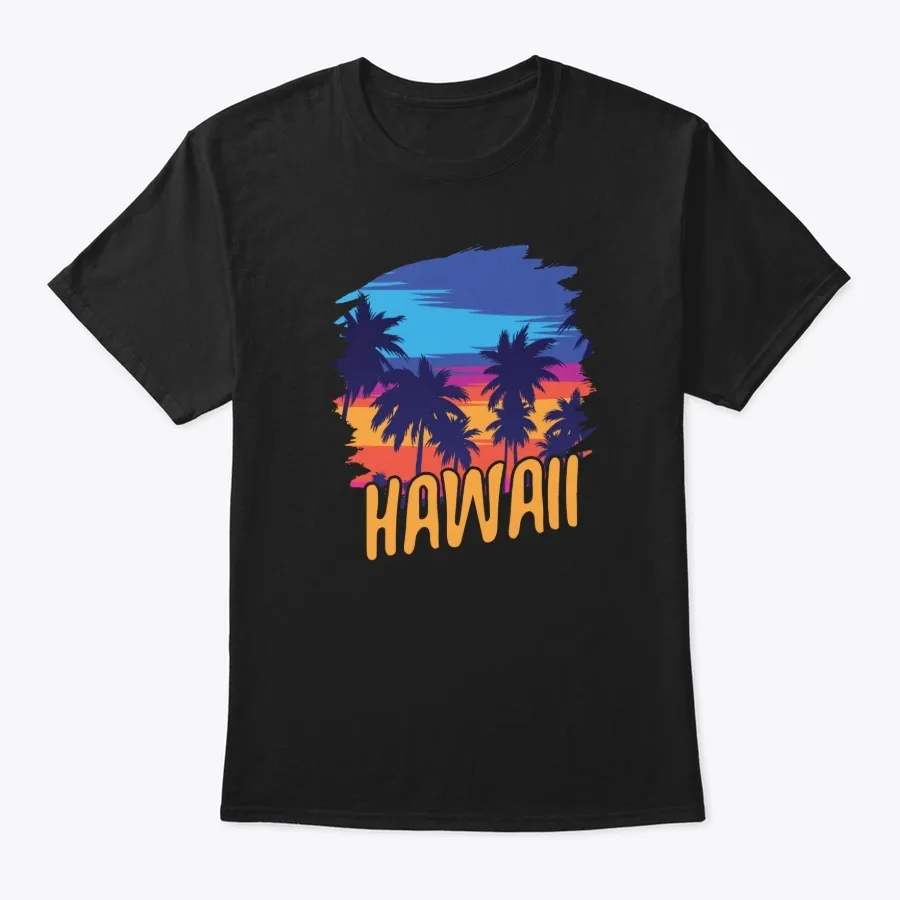 "Old School 70s Hawaiian The Aloha State - Names t-shirt"